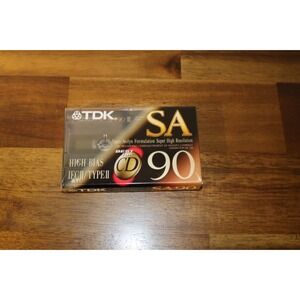 TDK SA90 Blank Cassette Tapes 90min High Bias Type II